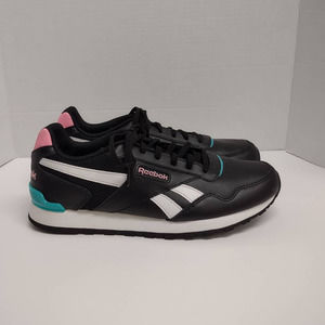 Reebok Women's Classic Harman Run Shoes Black DV8862 Leather Sneakers Size 10